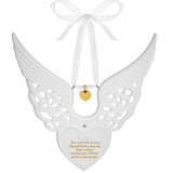 Angel Wings Gold Heart Urn Ornament