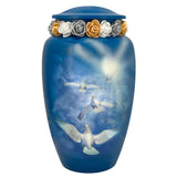 Angelic Doves Adult Cremation Urn - Tribute Wreath™ - Pro Sand Carved Engraving