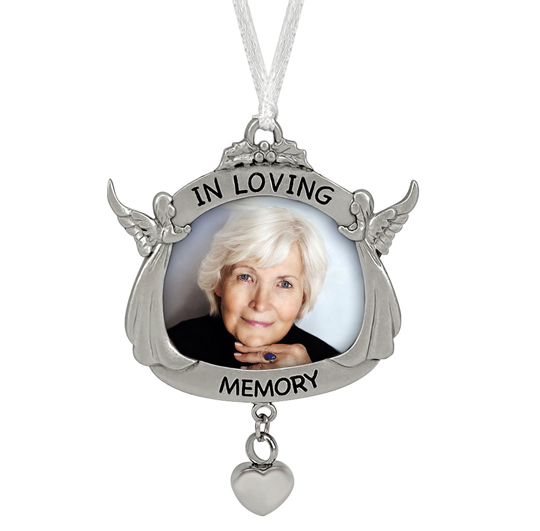Angels ~ In Loving Memory Heart Ornament Urn 