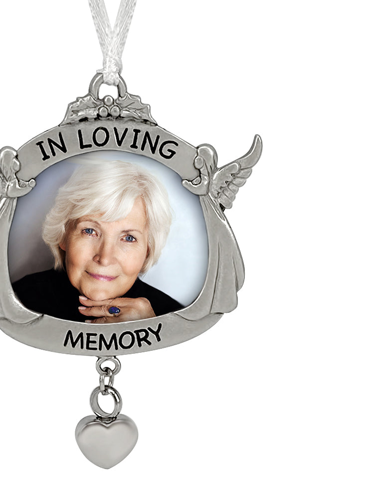 Angels ~ In Loving Memory Heart Ornament Urn 