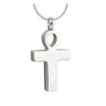 Men's Life Ankh Ashes Necklace Urn - Love Charms Option