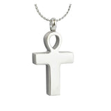 Men's Life Ankh Ashes Necklace Urn - Love Charms Option