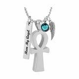 Ankh Ash Pendant Urn - Love Charms Option