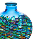 Inspiring Aqua Ocean Mosaic Glass Adult (SOLD OUT) or Medium Urn - Personalization Option - Made in USA