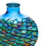 Inspiring Aqua Ocean Mosaic Glass Adult (SOLD OUT) or Medium Urn - Personalization Option - Made in USA