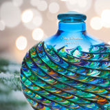 Inspiring Aqua Ocean Mosaic Glass Adult (SOLD OUT) or Medium Urn - Personalization Option - Made in USA