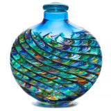 Inspiring Aqua Ocean Mosaic Glass Medium Urn - Personalization Option - Made in USA