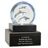 Aquatic Ballet Lucite Art Cremation Urn