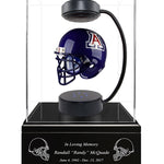 Football Cremation Urn & University of Arizona Hover Helmet Décor