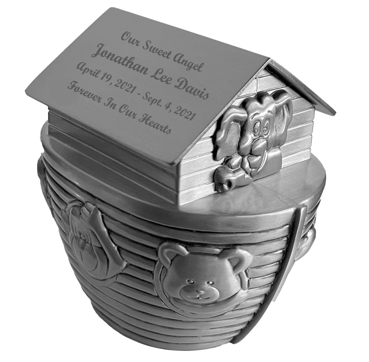 Noah's Ark Baby Pewter Urn - In The Light Urns