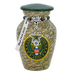 US Army Camouflage Mini Urn - Love Charms® Option