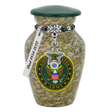 US Army Camouflage Mini Urn - Love Charms® Option