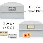Assured Adult Urn Vault - Grey - White - Navy - Black