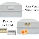 Assured Adult Urn Vault - Grey - White - Navy - Black