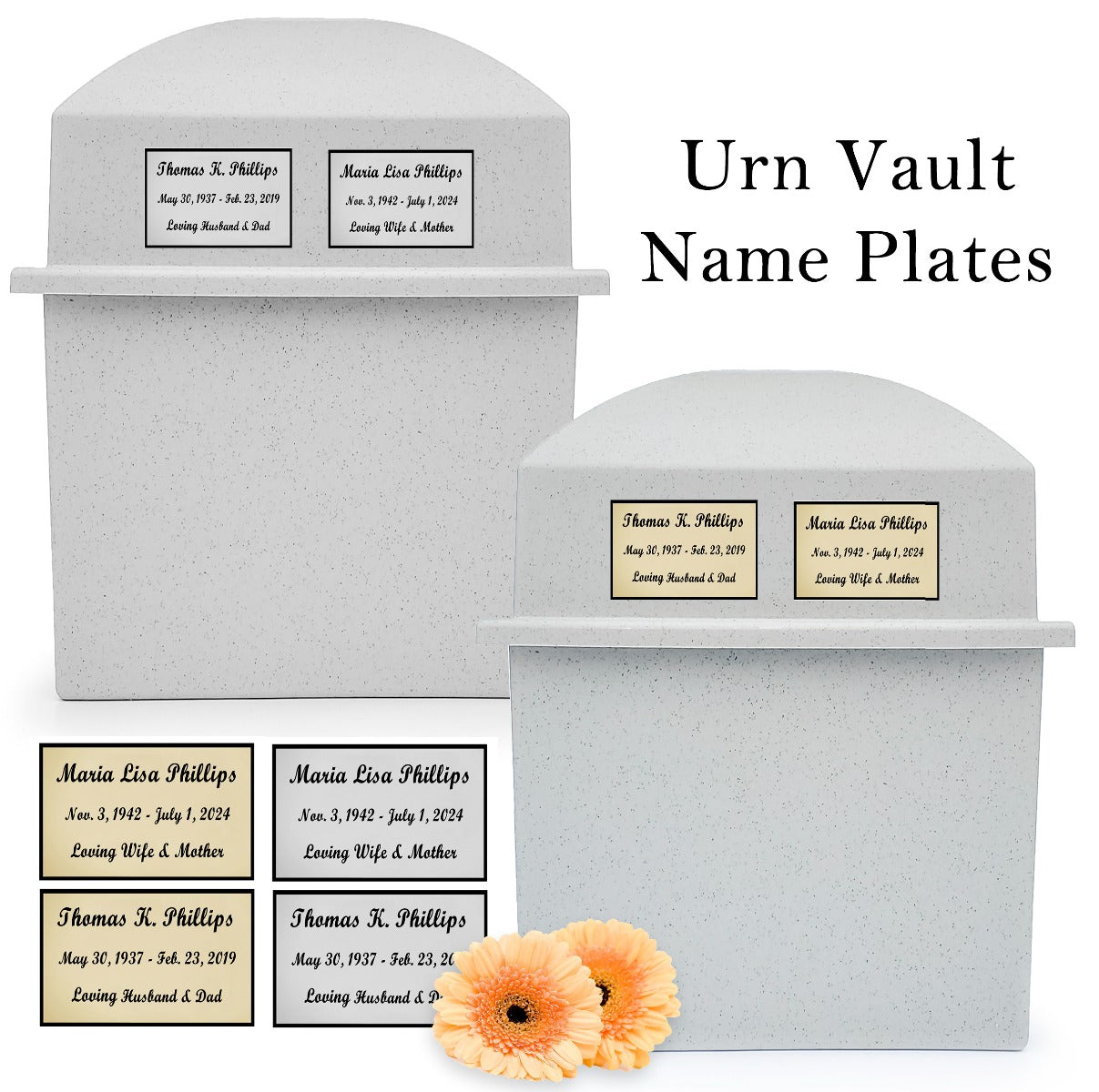 Assured Double Urn Vault - Grey or White