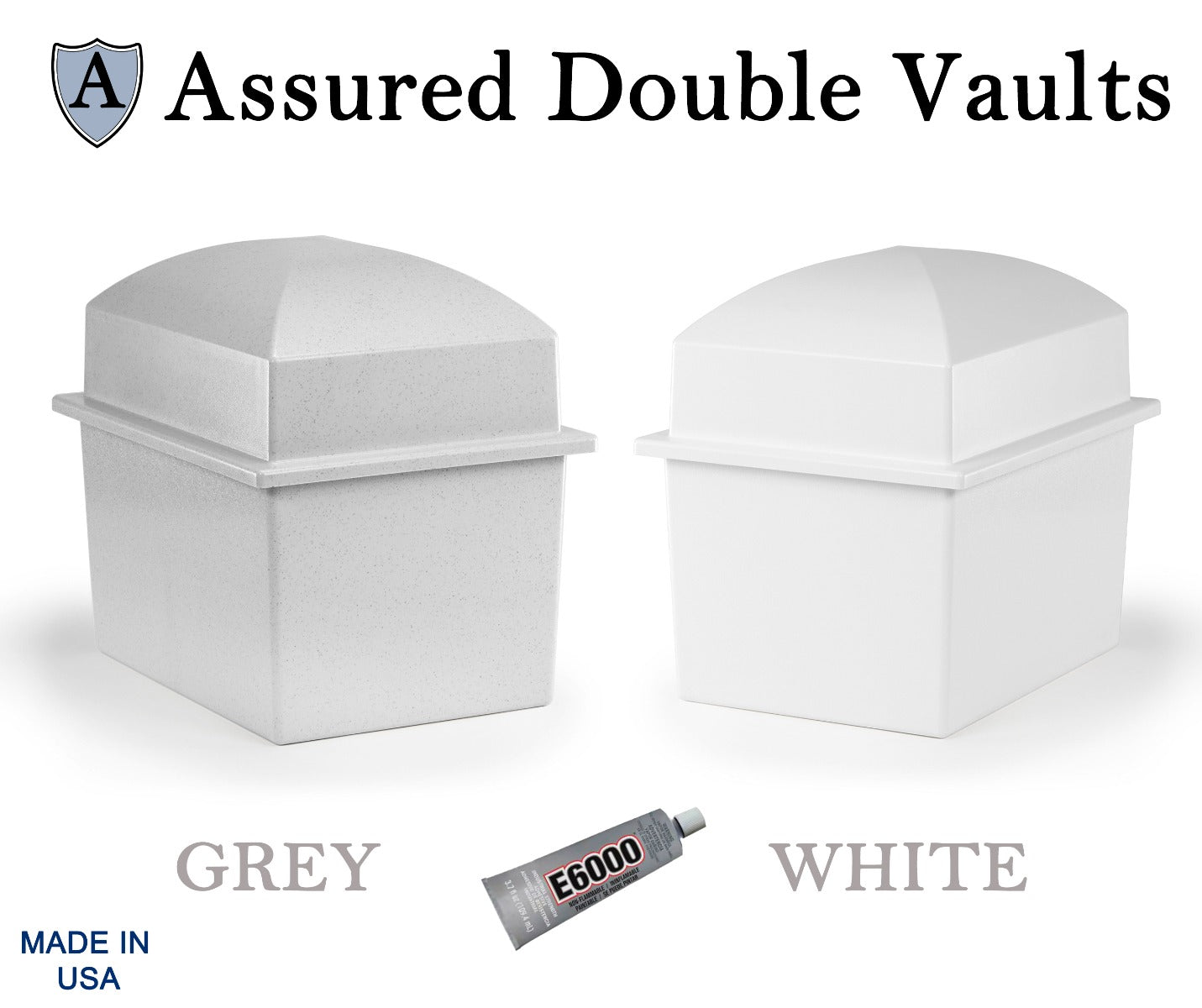 Dignity Double Companion Urn - For Two Adults - Art Nouveau Accent Option - Vault Option