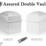 Dignity Double Companion Urn - For Two Adults - Art Nouveau Accent Option - Vault Option