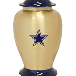 Texas Star Brass Adult Cremation Urn - Pro Personalization - Burial Vault Option