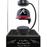 Baseball Cremation Urn & Atlanta Braves Hover Helmet Décor