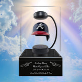 Baseball Cremation Urn & Atlanta Braves Hover Helmet Décor