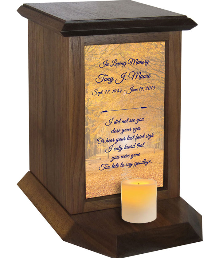 Autumn Trees Poem Urn