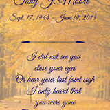 Autumn Trees Poem Urn and Picture