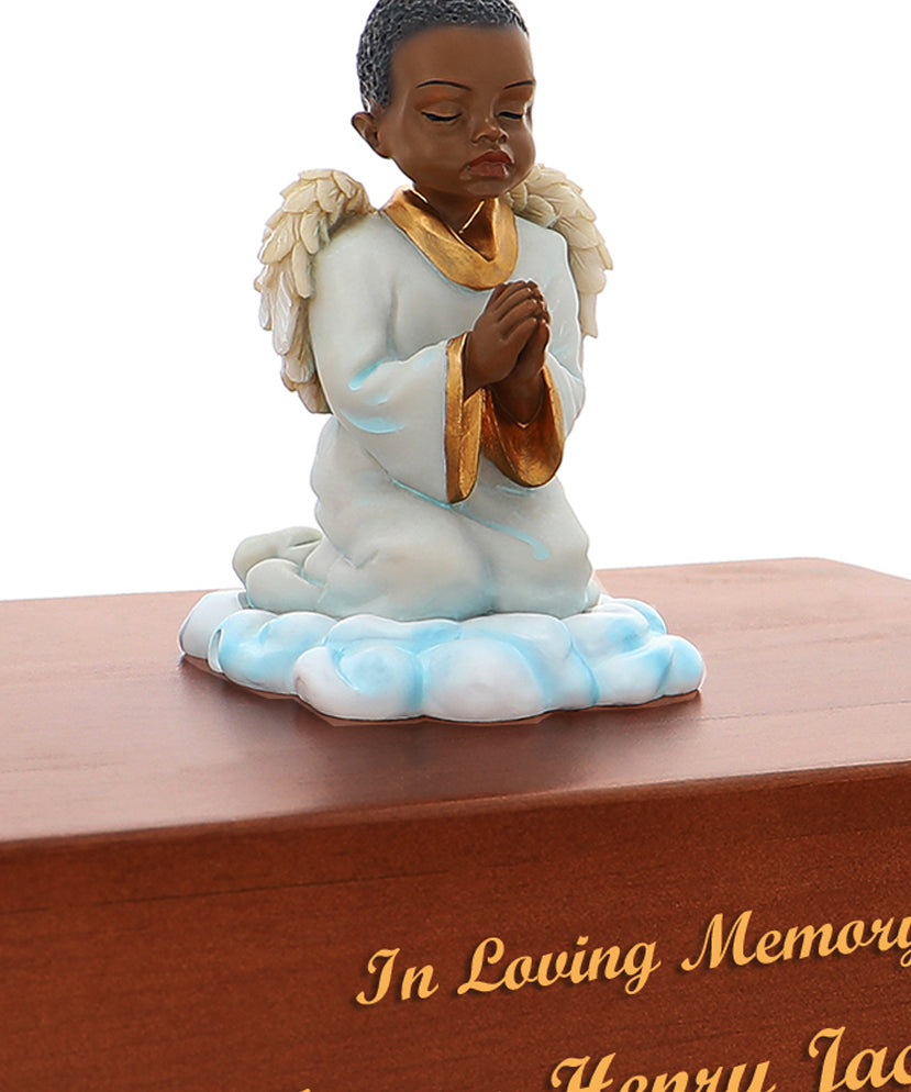 Praying Angel Boy Child Urn