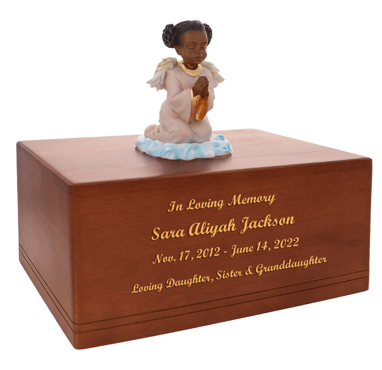 Praying Angel Girl Child Urn