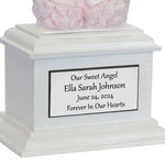 In Loving Arms Pink Infant Urn - Baby Angel Urn For Infants