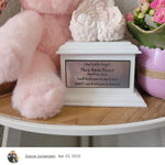 In Loving Arms Pink Infant Urn - Baby Angel Urn For Infants
