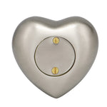 Footprints Brass Heart Keepsake Urn - Stand Option