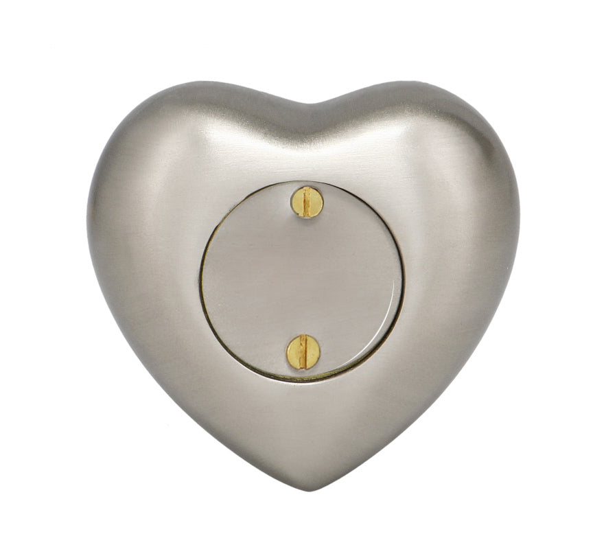Footprints Brass Heart Keepsake Urn - Stand Option