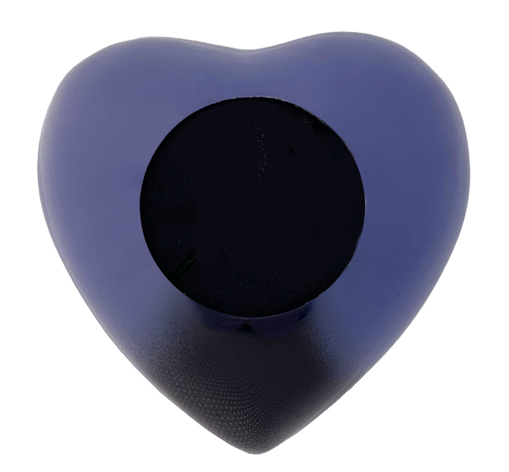 Winter Wolf Moon Heart Keepsake Urn - Stand Option