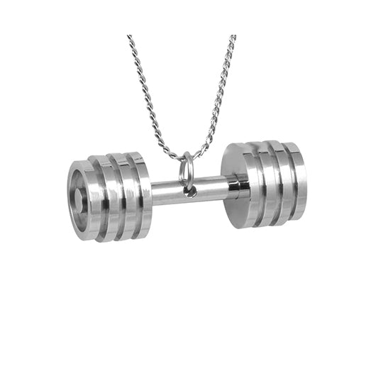 Bar Bells Cremation Jewelry Urn - Love Charms Option