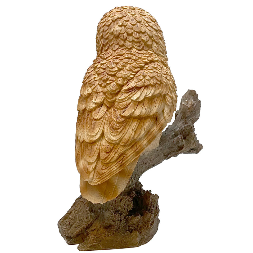 Barn Owl Art & Wood Cremation Urn Adult or Medium