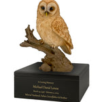 Barn Owl Art & Wood Cremation Urn Adult or Medium