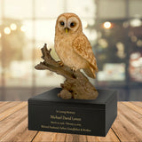 Barn Owl Sovereign Animal™ Art & Wood Cremation Urn Adult or Medium