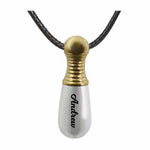 Baseball Bat Golden Cremation Jewelry - Birthstone Option