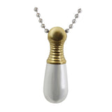 Baseball Bat Golden Cremation Jewelry - Birthstone Option