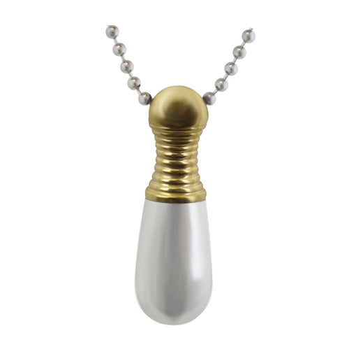 Baseball Bat Golden Cremation Jewelry - Birthstone Option
