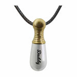 Baseball Bat Golden Cremation Jewelry - Birthstone Option