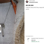 Baseball & Bat Cremation Jewelry Urn - Love Charms™ Option