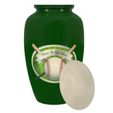 Baseball Forever In Our Hearts Adult Cremation Urn - Tribute Wreath™ - Pro Sand Carved Engraving