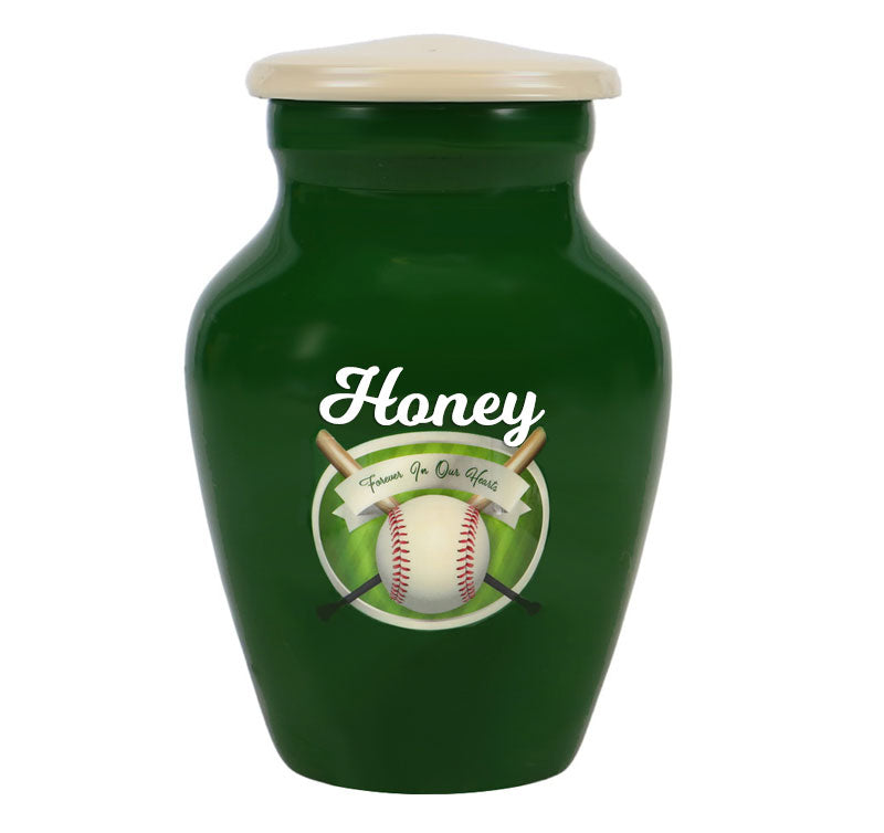 Baseball - Forever In Our Hearts Mini Urn - Love Charms™ Option
