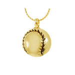 Golden Baseball Pendant Ash Urn - Love Charms™ Option 