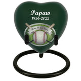 Baseball - Forever In Our Hearts Keepsake Urn - Stand Option