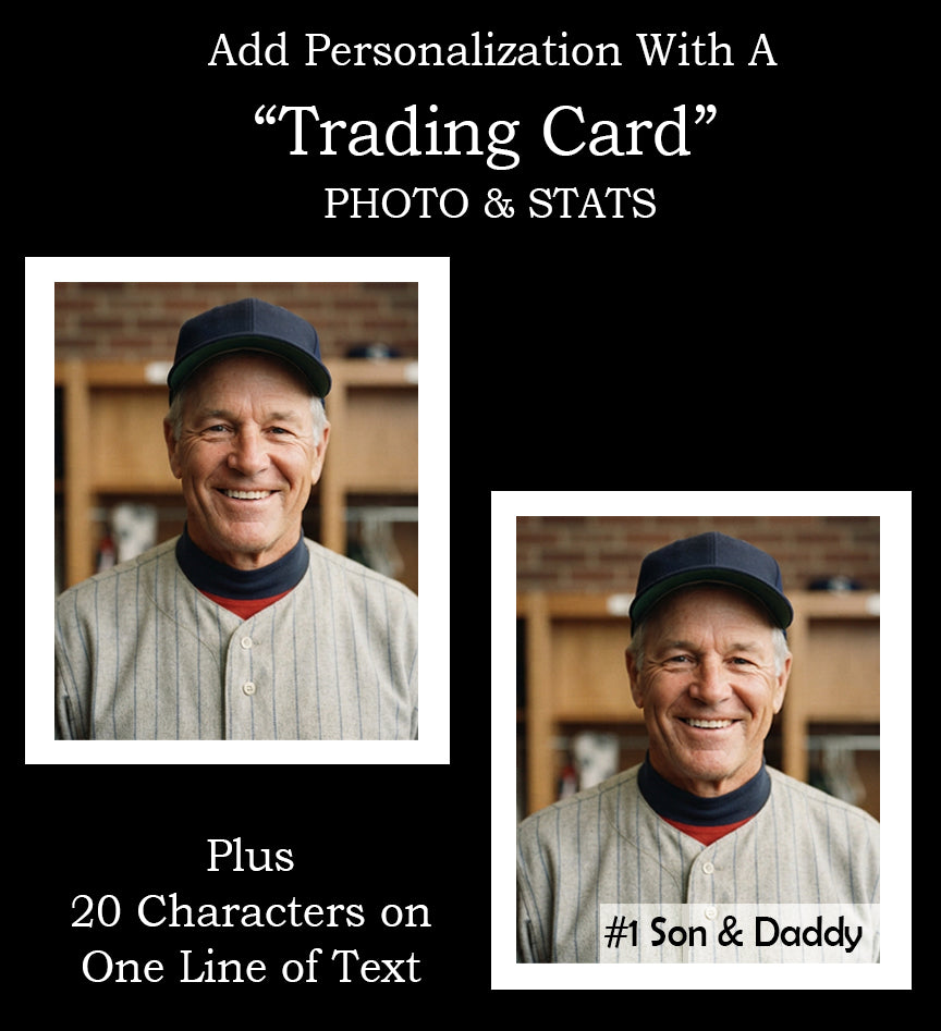 Baseball Cremation Urn & Boston Red Sox Hover Helmet Décor - Trading Card Photo & Stats