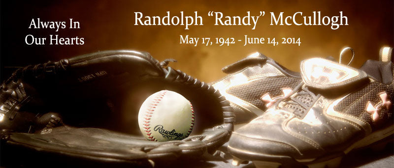 Baseball Mitt & Cleats Keychain Urn Engraved