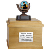 Photo Baseball Mitt Adult or Youth Cremation Urn - Free Engraved Pewter Plate