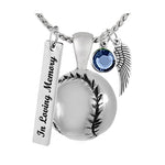 Baseball Pendant Ash Urn - Love Charms Option